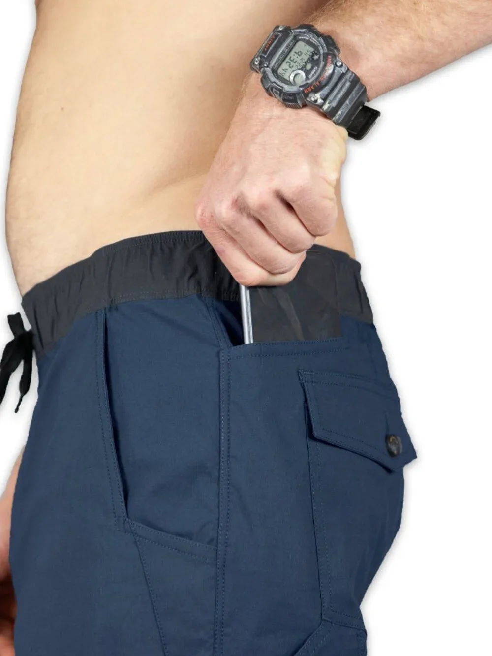 Off The Grid Surplus Thunderbird Short - Grey Blue